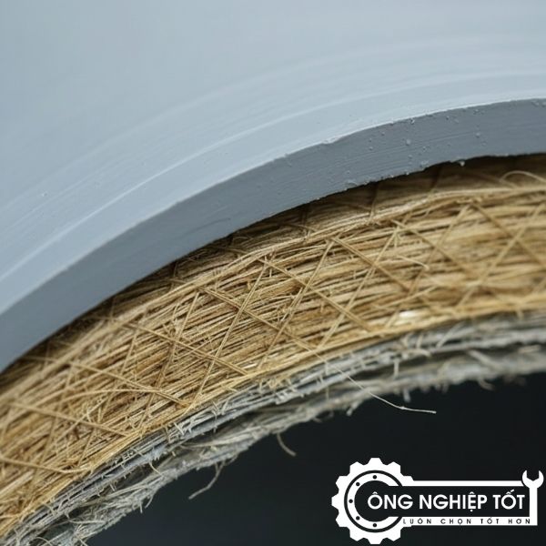 Cấu tạo 3–5 lớp bồn FRP 2000L